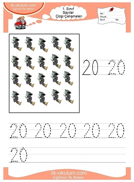 Çocuklar İçin Çizgi Çalışma Sayfaları 